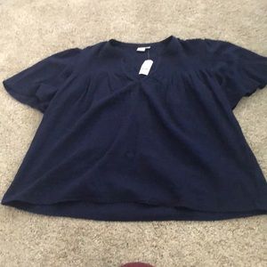 ❤️5 for $20❤️ Blue Peasant Top NWT